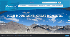 Desktop Screenshot of kaunertal.com